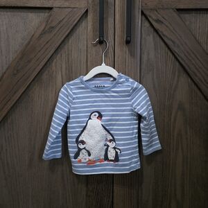 Mini Boden Penguin Long Sleeve